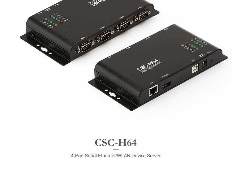 4 ports serial to ethernet wifi tcp ip converter csc h64